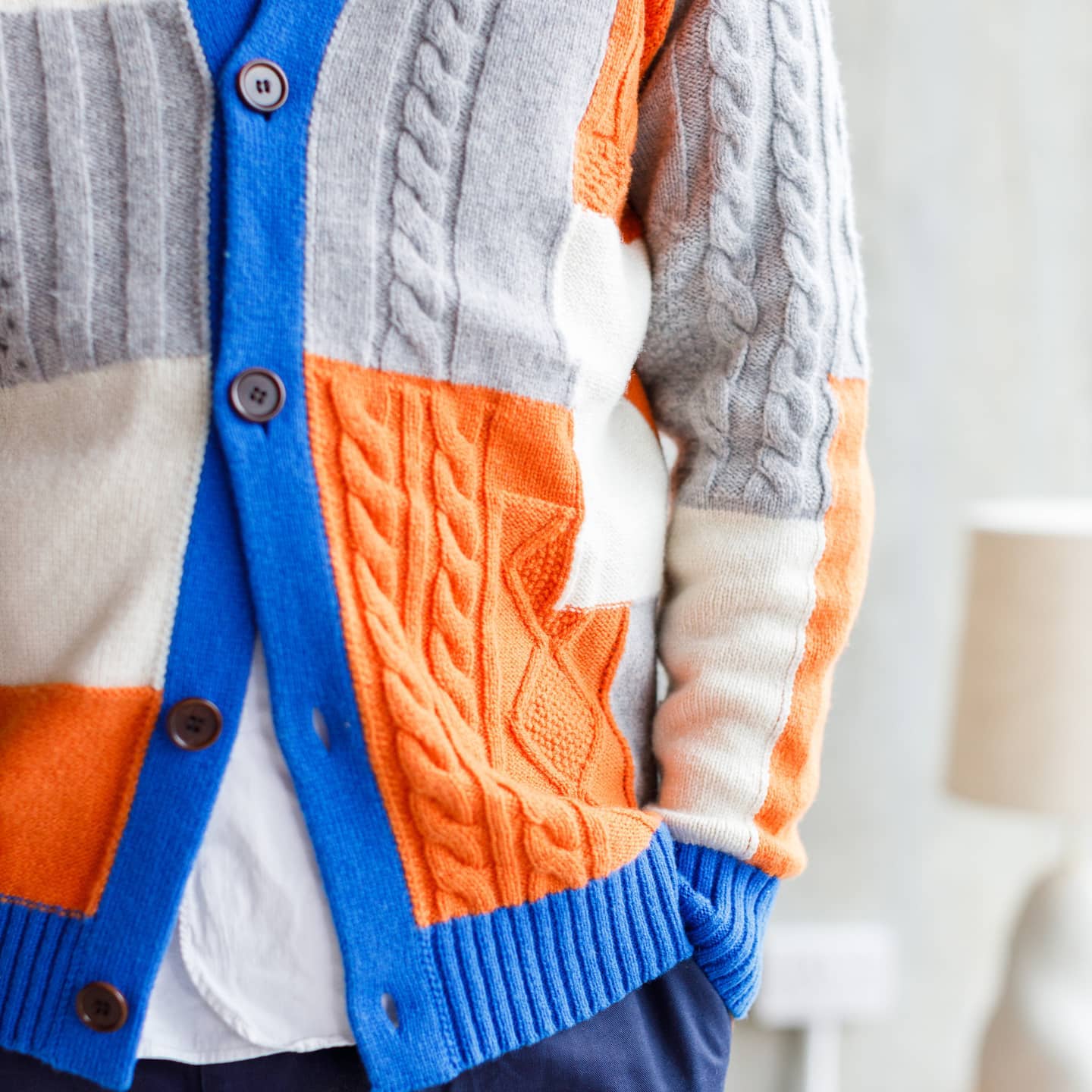 Intarsia Cable Cardi – theme-colorblock-demo