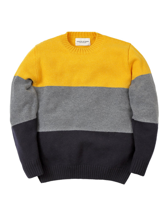 Tri-Stripe Lambswool Crew