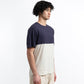C.O.O x P.J — Navy Half Tee