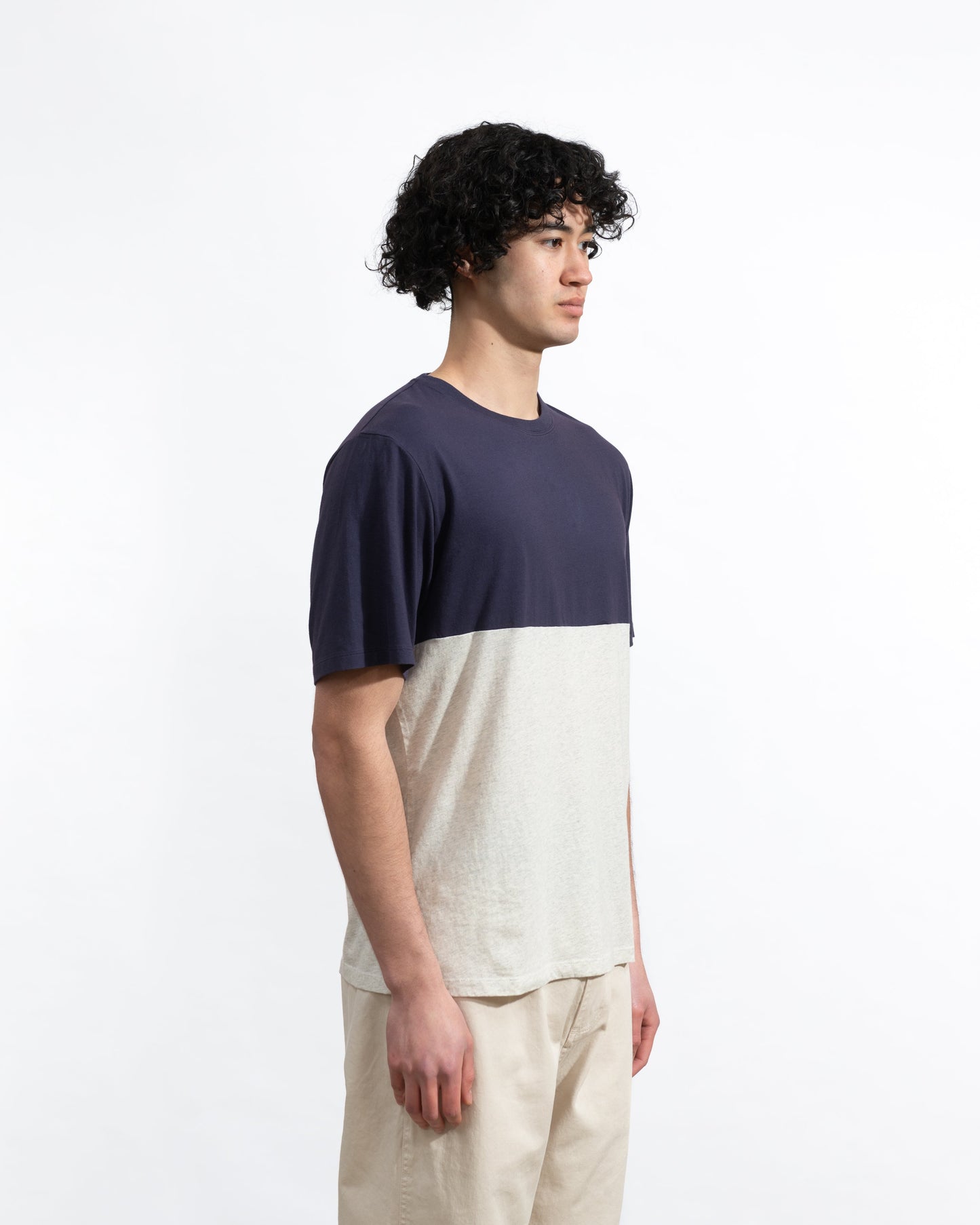 C.O.O x P.J — Navy Half Tee