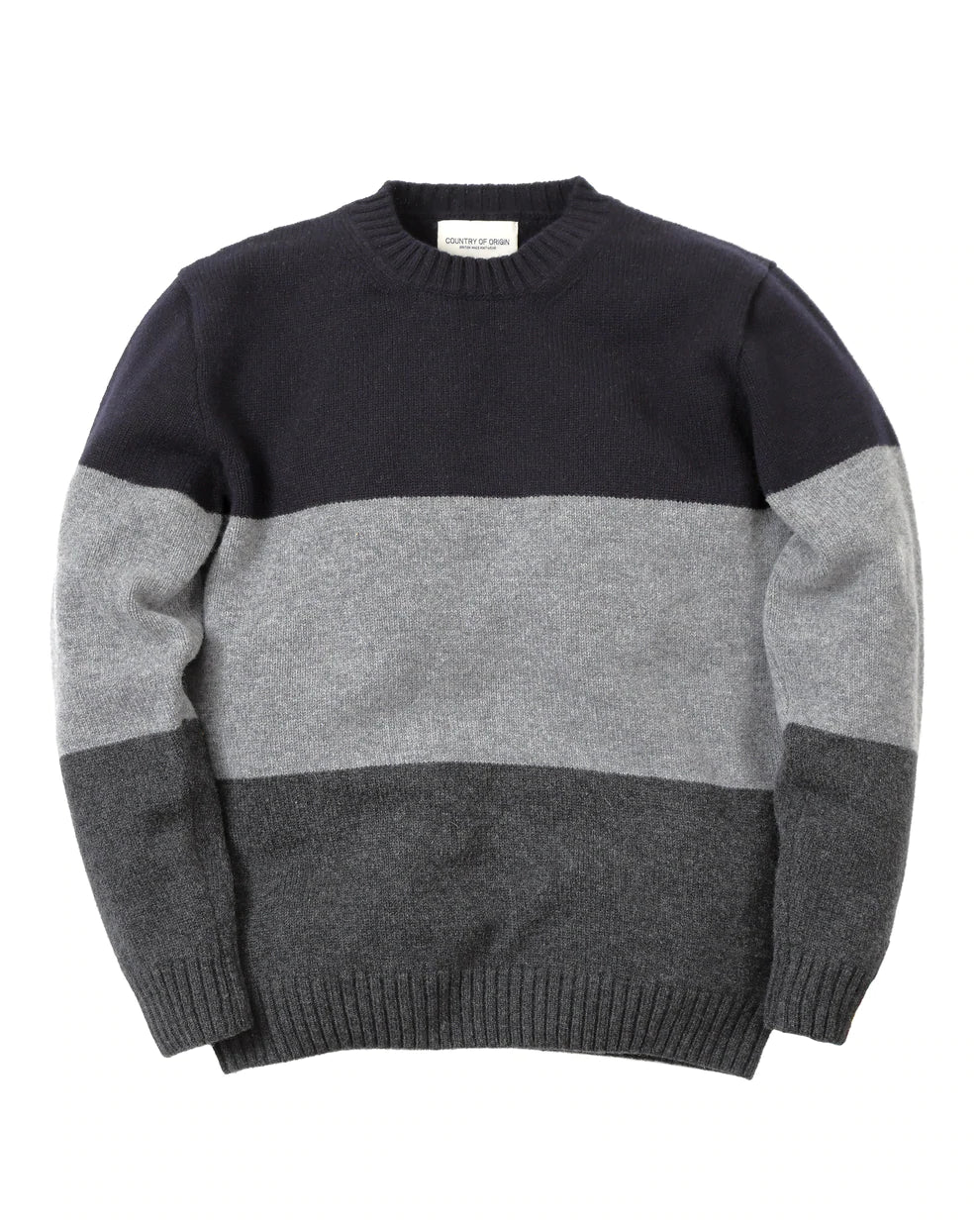 Tri-Stripe Lambswool Crew